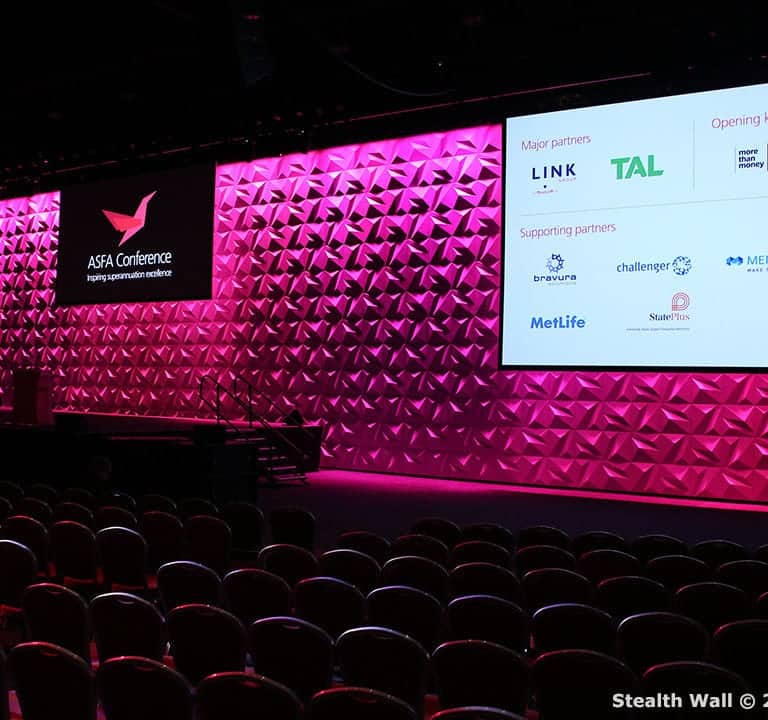 Modular Wall Panels - ASFA Conference Stage Backdrop - Modular Backdrops