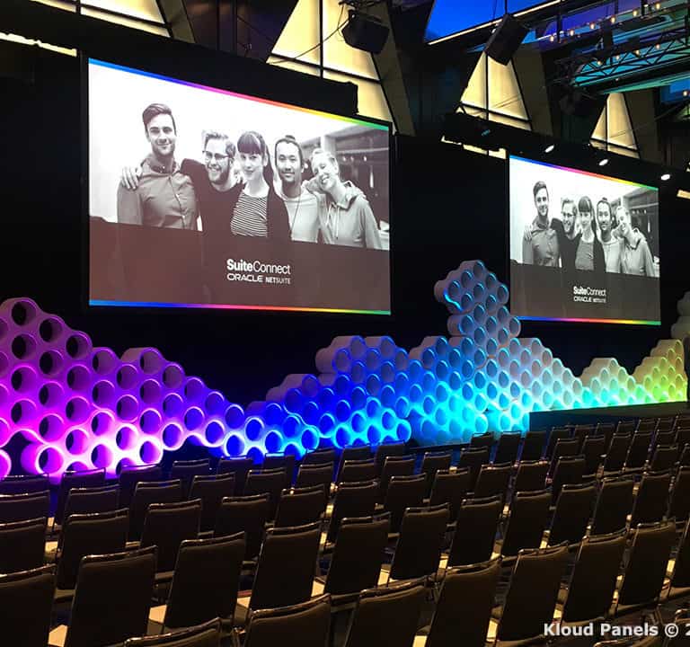 Kloud Modular Backdrops with multicolour lighting AV1